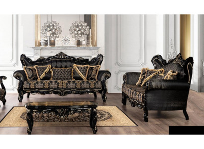 Sofagarnitur 3+3 Sëtzer Sofa Sëtz Sofas Luxus Garnitur Set Polyester Stoff Nei
