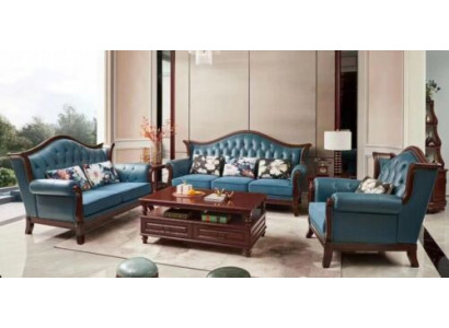 Sofagarnitur Set 3+2+1 Sëtzer Wunnzëmmer Garnitur 3tlg Modern