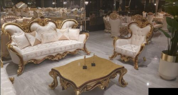 Sofagarnitur 3+1 Sëtzsofa Grupp Sofa Still Sofa Couch Stoff Garnitur
