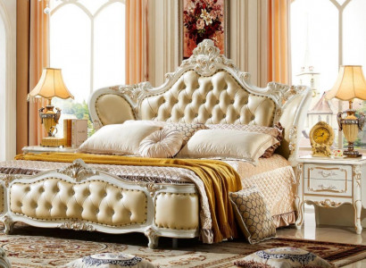 Chesterfield Better Beige 180x200cm Schlofzëmmer Bett Lieder Nei