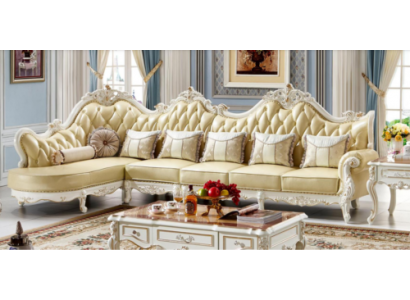 Klassesch Chesterfield Canapé Sofa Polster Garnitur Eckssofa Barock Eck