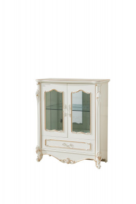 Vitrine Eenzelschaf Bar Schief Regal Schaf Miwwelen Holz Glieserschaf
