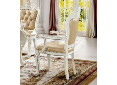 Klassesche Iesszëmmer Still Miwwelen Lehnstull Barock Fauteuil Design Still
