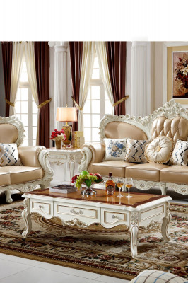 Couchtisch Wäiss Luxus Eleganten Wunnzëmmer Design Dëscher Klassesch Miwwelen
