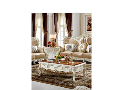 Couchtisch Wäiss Luxus Eleganten Wunnzëmmer Design Dëscher Klassesch Miwwelen