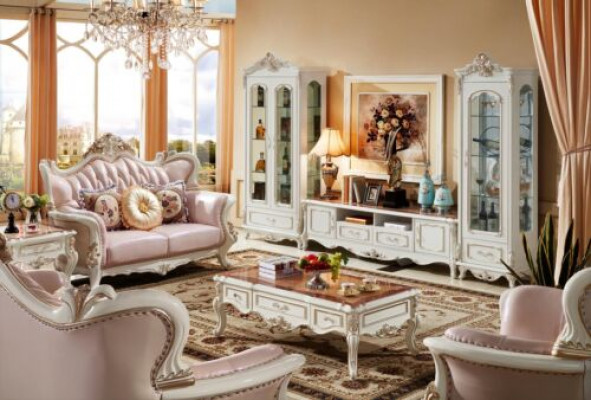 Sideboard Wäiss Luxus Elegante Wunnzëmmer Kommode Schief Lowboard Miwwelen Nei