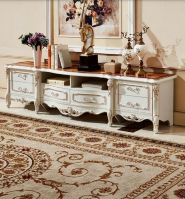 TV Ständer rtv Lowboard Sideboard Dësch Wunnzëmmer Braun Miwwel Fernseher