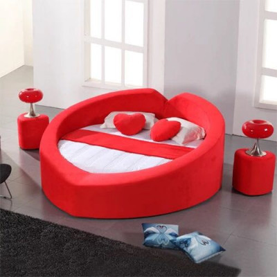 Designer Bett a Form vun engem Häerz Hochzäitsrees Bett Luxus Bettgestell Bordell Bett