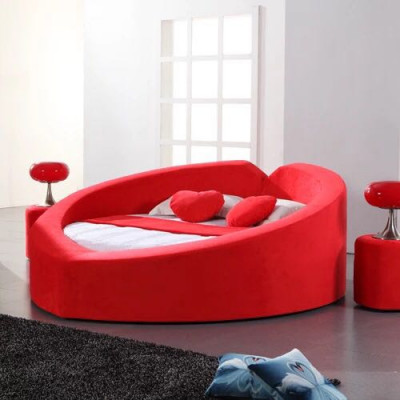 Designer Bett a Form vun engem Häerz Hochzäitsrees Bett Luxus Bettgestell Bordell Bett
