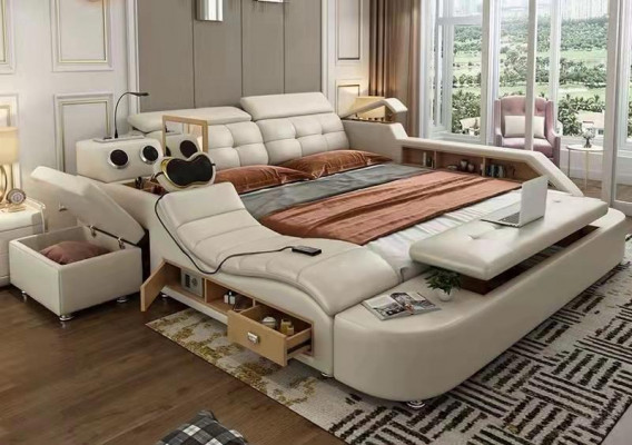 Multifunktiouns Bett Luxus Design Lieder Better Duebel Regal 180x200cm