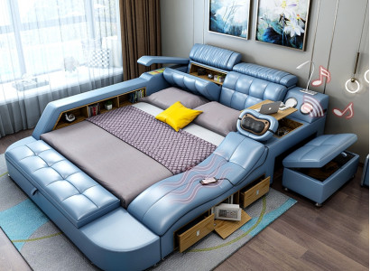 Design Bett XXL Grouss Lieder Hotel Polster 180x200 Multifunktion Regal Better