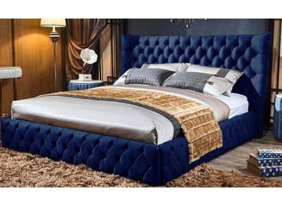 Betten Chesterfield Desi180x200gn Duebelbett Miwwelen Gepolstert Textil Blo Bett Nei