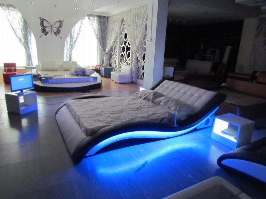 Luxus Bett Design Better Digital USB Schlofzëmmer Miwwelen Lieder Duebel