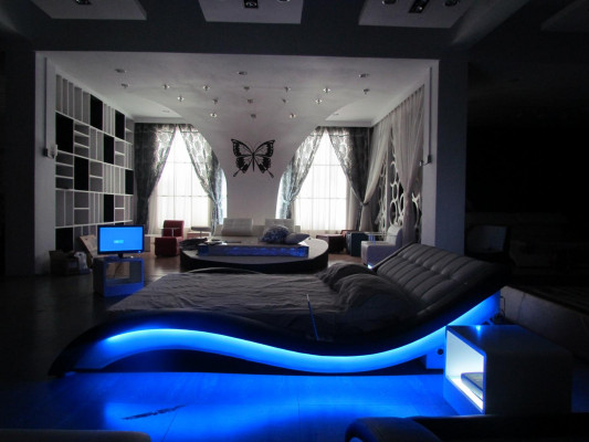 Luxus Bett Design Better Digital USB Schlofzëmmer Miwwelen Lieder Duebel