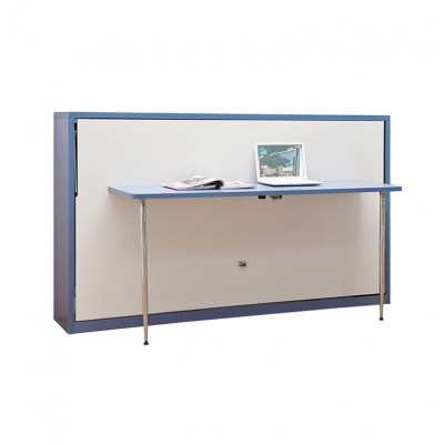 Büro Bett Gäscht Better Schaf mat Dësch Mauerbett Schafbetter Schaf Holz Neien