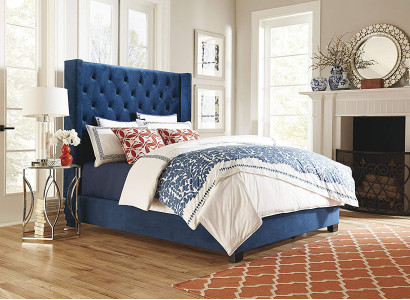 Chesterfield Schlofzëmmer Duebelbetter Design Lieder Luxus Bett Hotel