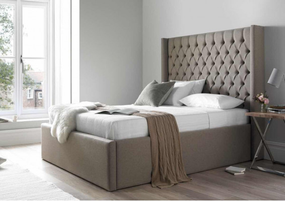 Chesterfield Schlofzëmmer Duebelbetter Design Lieder Luxus Bett Hotel