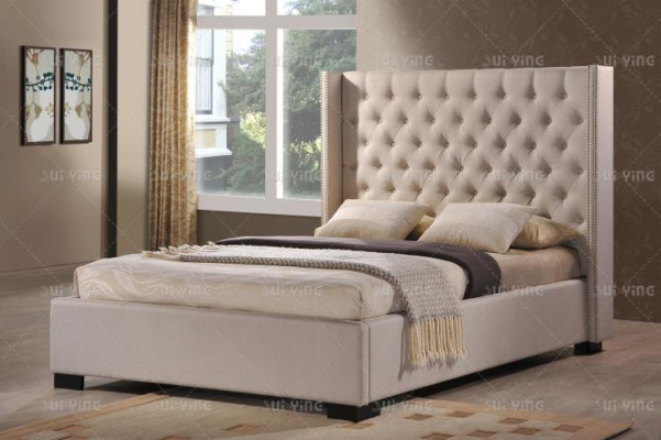 Chesterfield Schlofzëmmer Duebelbetter Design Lieder Luxus Bett Hotel