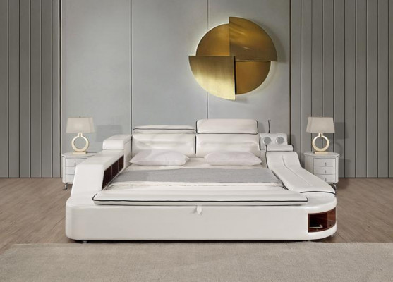 Better Hotel 180x200cm Multifunktion Regal USB Design Bett xxl Grouss Lieder