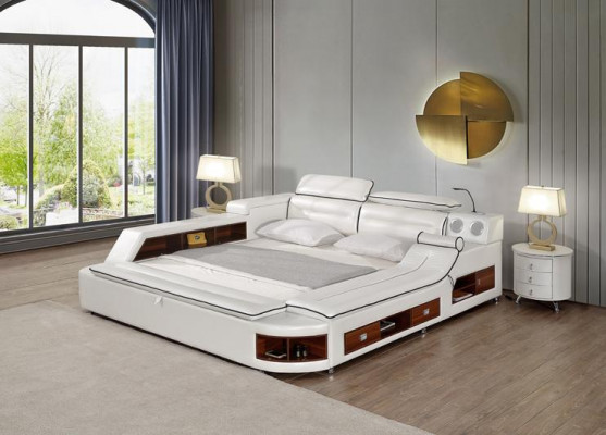 Better Hotel 180x200cm Multifunktion Regal USB Design Bett xxl Grouss Lieder