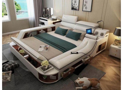 Multifunktioun Luxus Bett 180x200 Bett Lieder Better Schlofzëmmer Léier
