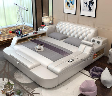 Design Bett XXL Grouss Better Lieder Hotel Polster 180x200 Multifunktion Regal