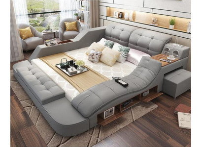 Design-Bett XXL Grouss Better Lieder Polster Hotel 180x200cm Multifunktion Regal Nei