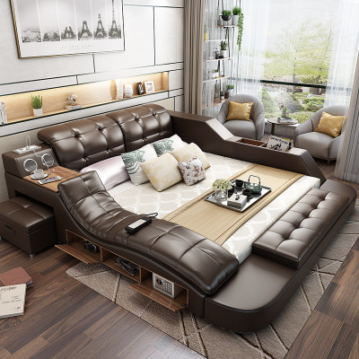 Design-Bett XXL Grouss Better Lieder Polster Hotel 180x200cm Multifunktion Regal Nei