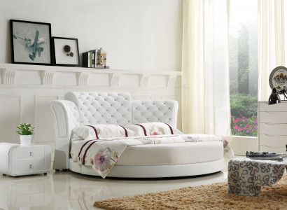 Chesterfield Rondbett Miwwelen Polsterbette Schlofzëmmer Miwwelen Liederbett Hotel
