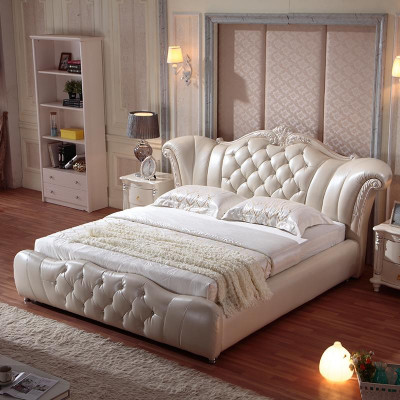 Design Chesterfield Bett Textil Samt Polster Hotel Lieder Better Schlofzëmmer