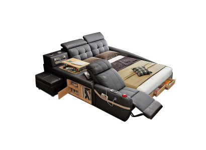 Multifunktion Deluxe Better Massage Funktioun Bett Hotel Polster Led USB Radio