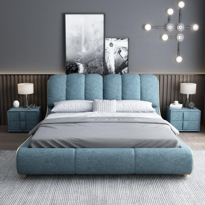 Duebelbett Schlofzëmmer Hotel Bestuedener Luxus Bett 2x Nuetsschrëff 3stéck. Set Nei Better