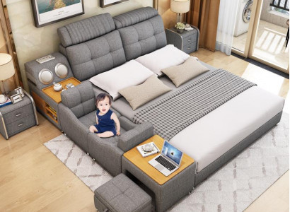 Bettgestell Betten 180x200cm Hotel Multifunktion Bett Duebelbetter