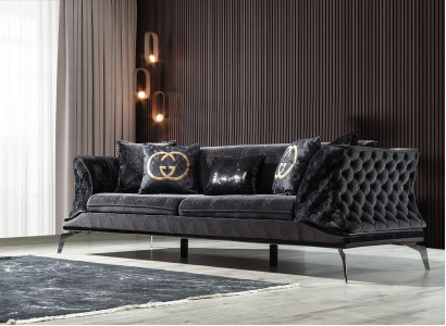 Wunnzëmmer Dräisëtz Sofa 3 Sëtzer Sofas Sëtz Modern Design Canapé Miwwelen Stil