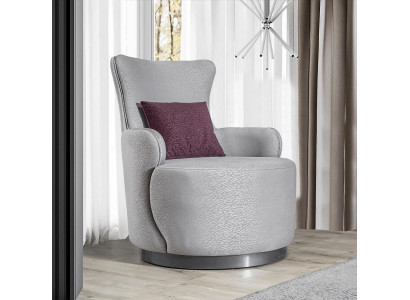 Ronndën Clubfauteuil Sofa Couch Relax Eenzersëtz Polstermiwwele Miwwel Ariichtung