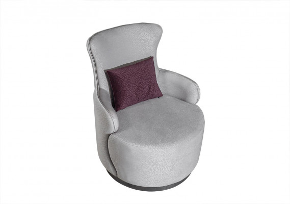 Ronndën Clubfauteuil Sofa Couch Relax Eenzersëtz Polstermiwwele Miwwel Ariichtung