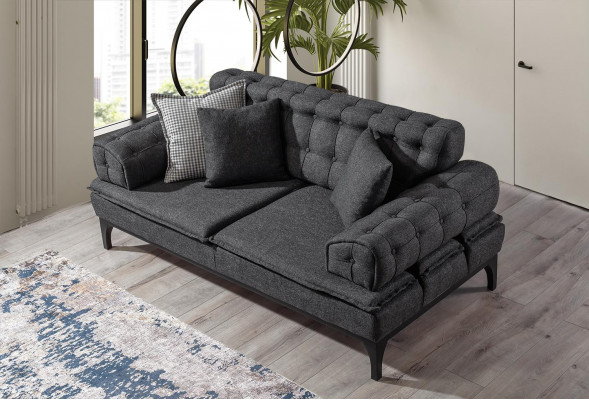 Garnitur Kannersofagarnitur 3+3+1 Sëtz Grupp 3 Deeler Miwwelen Sofas Still nei
