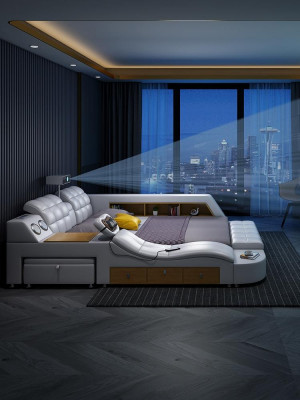 Bett Multifunktioun Better tv Beamer USB LED Massage Funktioun Hotel Luxus