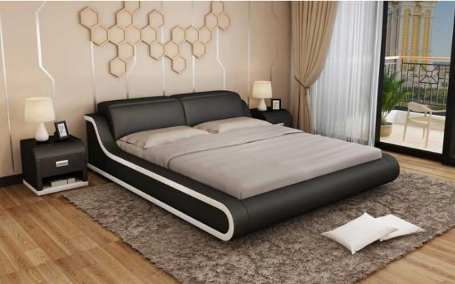 Schlofzëmmer Design 180x200 Nei Miwwelen Luxus Modern Still Polster