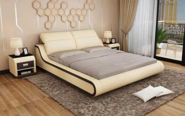 Schlofzëmmer Design 180x200 Nei Miwwelen Luxus Modern Still Polster