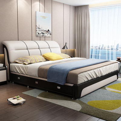 Better Këssen Textil Modern Holz Schlofzëmmer Nei Duebelbett Chesterbett