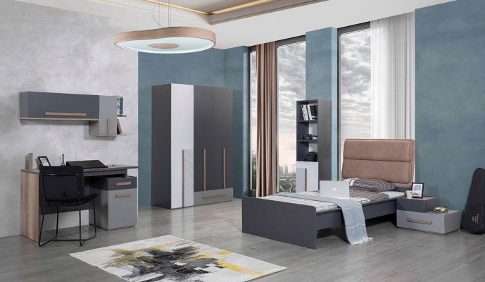 Schaf Modern Stil Schief Schaf Regal Kleederschaf Jugendzëmmer Holz
