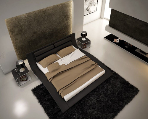 Design Gepolstert Hotelbett 180x200cm Hochzäits Holz Schlofzëmmermiwwel