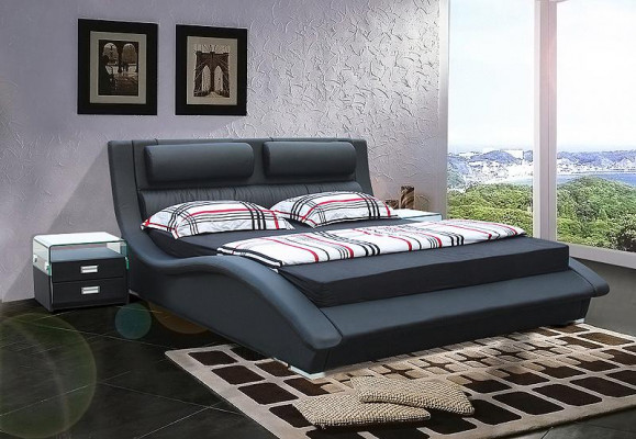 Design Gepolstert Hotelbett 180x200cm Hochzäits Holz Schlofzëmmermiwwel