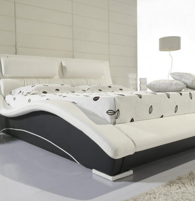 Design Gepolstert Hotelbett 180x200cm Hochzäits Holz Schlofzëmmermiwwel