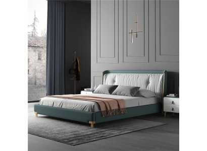 Duebelbett Better Design Polster Schlofzëmmer 180x200cm Modern Holz