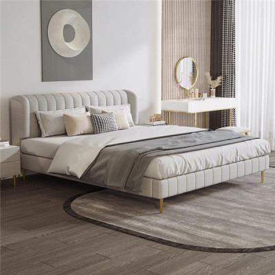 Better Duebel Schlofzëmmer Luxus Chesterfield Designer Bett Lieder Hotel