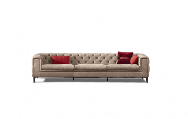 Sofa 4-Sëtzer Lieder-Sofas Luxus Designer Couch Nei Sofa Luxus Chesterfield Nei