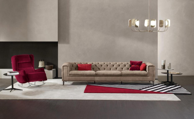 Sofa 4-Sëtzer Lieder-Sofas Luxus Designer Couch Nei Sofa Luxus Chesterfield Nei