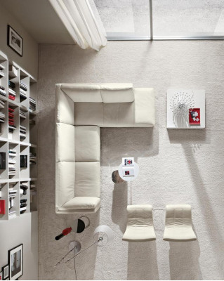 Prianera Canapé Eckcanapé Wunnzëmmer Design Lieder Modern L-Form